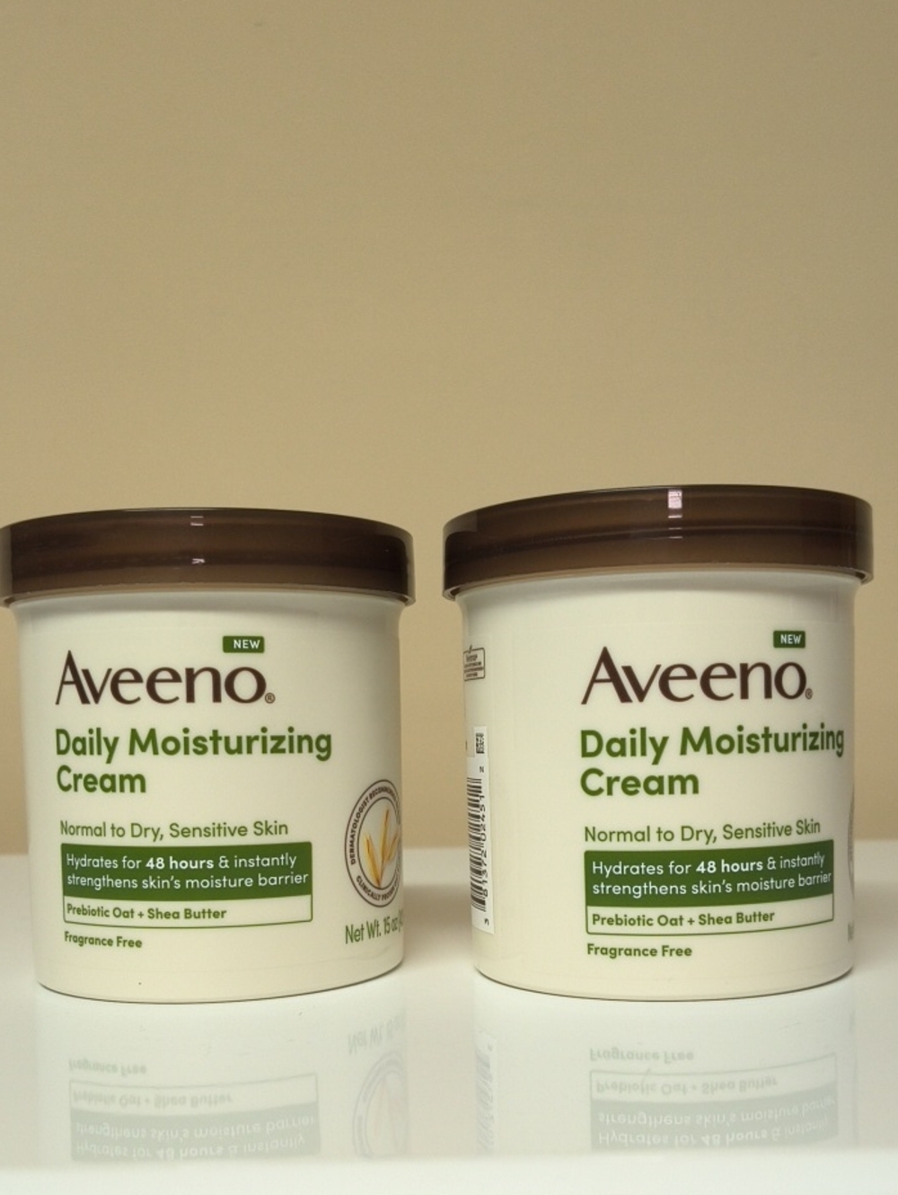Aveeno Daily Moisturizing Cream — White Jar, Fragrance Free